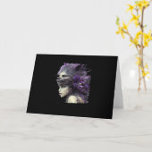 Whimsigoth Funny Design für Halloween Karte (Gelbe Blume)