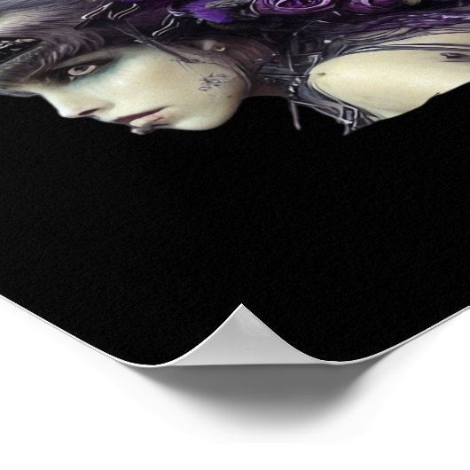 Whimsigoth Funny Design für Halloween Poster (Ecke)