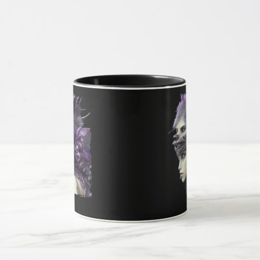 Whimsigoth Funny Design für Halloween Tasse (Zentrum)