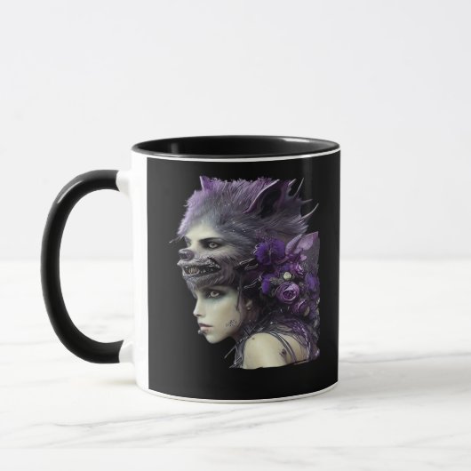 Whimsigoth Funny Design für Halloween Tasse (Links)