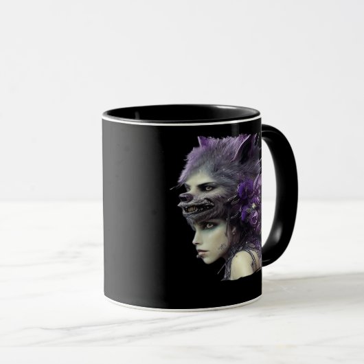 Whimsigoth Funny Design für Halloween Tasse (VorderseiteRechts)