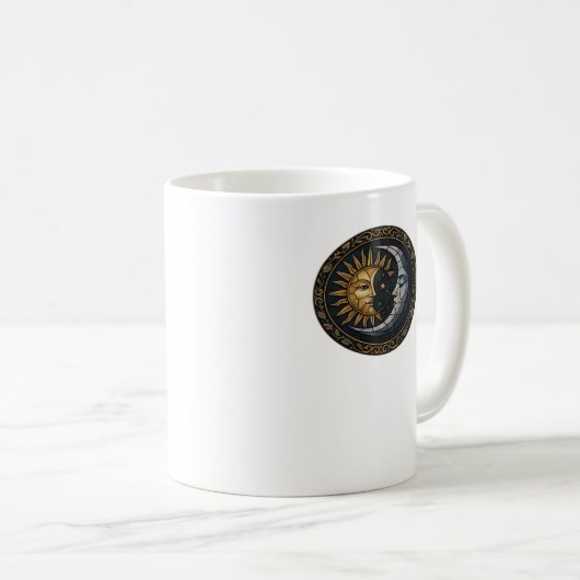 Whimsigoth gestanzter Glasmond und Sun Classic Kaffeetasse (VorderseiteRechts)