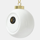 Whimsigoth gestanzter Glasmond und Sun Classic Keramik Kugel-Ornament (Rechts)