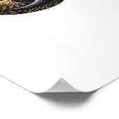 Whimsigoth gestanzter Glasmond und Sun Classic Poster (Ecke)