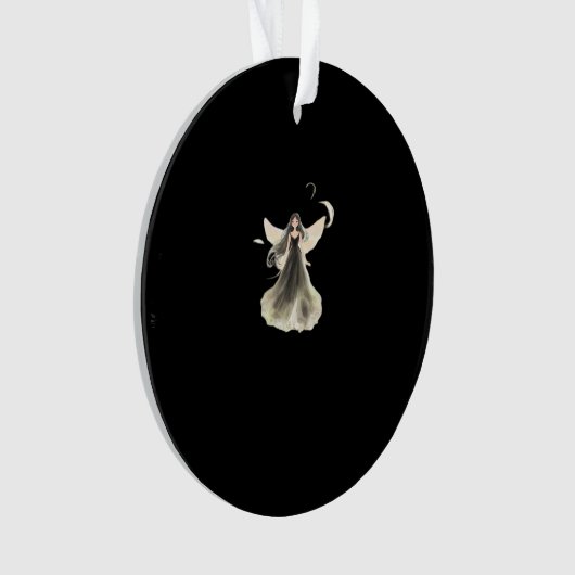 Whimsigoth Girl Dark Fairy Ästhetik mit Vibes Cl Ornament (Vorderseite)