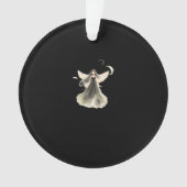 Whimsigoth Girl Dark Fairy Ästhetik mit Vibes Cl Ornament (Vorderseite)
