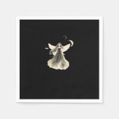 Whimsigoth Girl Dark Fairy Ästhetik mit Vibes Cl Serviette (Vorderseite)