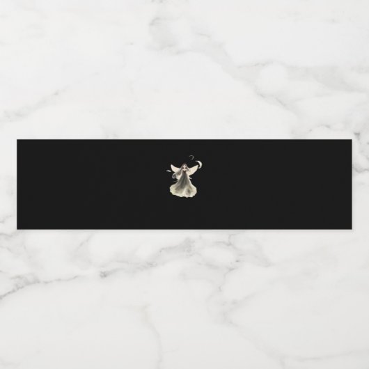 Whimsigoth Girl Dark Fairy Ästhetik mit Vibes Cl Wasserflaschenetikett (Einzelnes Label)