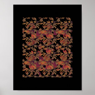 Whimsigoth Golden Vinework Grafische Poster