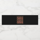 Whimsigoth Golden Vinework Grafische Wasserflaschenetikett (Einzelnes Label)