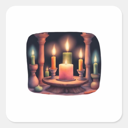 Whimsigoth Goth Wall Art 90S Decor Heckinfarout Quadratischer Aufkleber (Vorderseite)