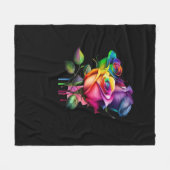 Whimsigoth - Gotisches Design Fleecedecke (Vorderseite (Horizontal))