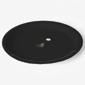 Whimsigoth Herbstliche Hütte Oversifiziert Pappteller (Schrägansicht)