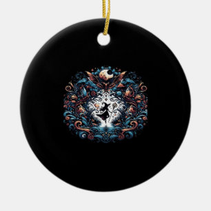 Whimsigoth Hexe im klassischen Stil Keramik Ornament
