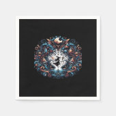 Whimsigoth Hexe im klassischen Stil Serviette (Vorderseite)