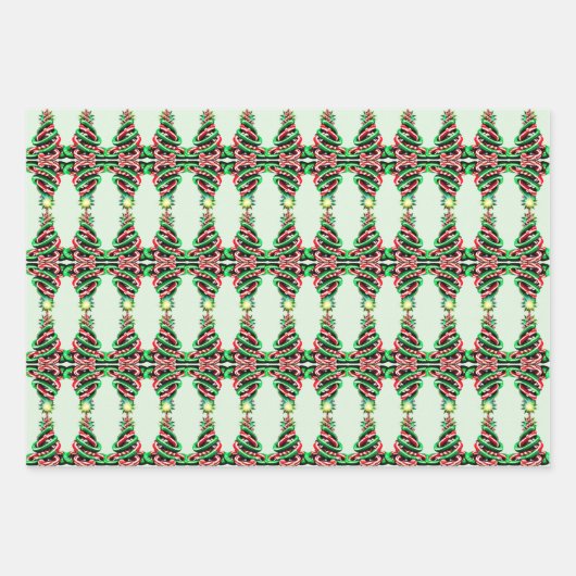 WHIMSIGOTH HOLIDAY Packpapier 3-Blatt Set Geschenkpapier Set (Vorderseite 2)