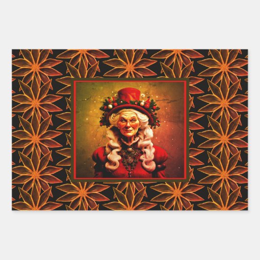 WHIMSIGOTH HOLIDAY Packpapier 3-Blatt Set Geschenkpapier Set (Vorderseite)