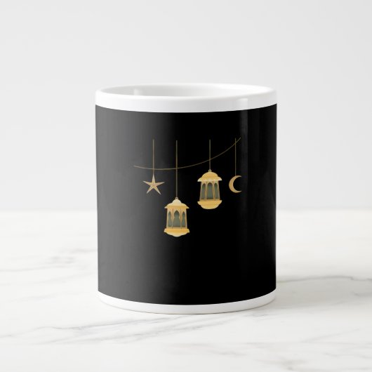 Whimsigoth Lantern Full Moon Night Sky Classic Jumbo-Tasse (Vorderseite)