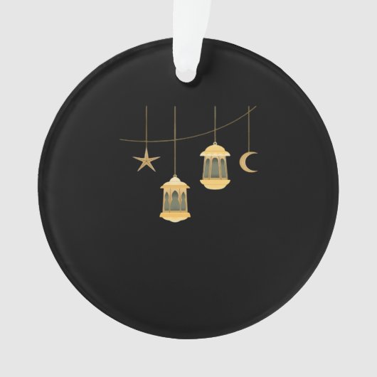 Whimsigoth Lantern Full Moon Night Sky Classic Ornament (Vorderseite)