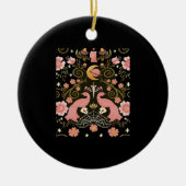 Whimsigoth Midnight Garden Graphic Keramik Ornament (Vorne)