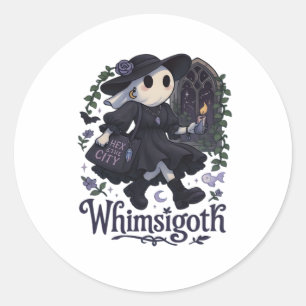 Whimsigoth mit City Classic – Städtische Magie tri Runder Aufkleber