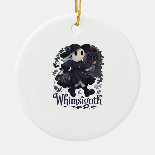 Whimsigoth mit City Classic - Stadtmagie trifft au Keramik Ornament (Vorne)