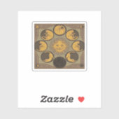 Whimsigoth Moon Classic Aufkleber (Blatt)