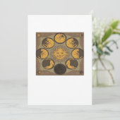 Whimsigoth Moon Classic Feiertagskarte (Stehend Vorderseite)