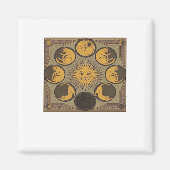 Whimsigoth Moon Classic Magnet (Vorne)