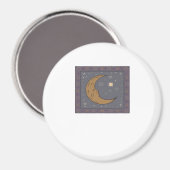 Whimsigoth Moon Classic Magnet (Vorderseite/Rückseite)