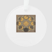 Whimsigoth Moon Classic Ornament (Vorderseite)