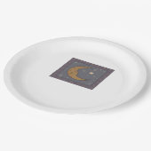 Whimsigoth Moon Classic Pappteller (Schrägansicht)