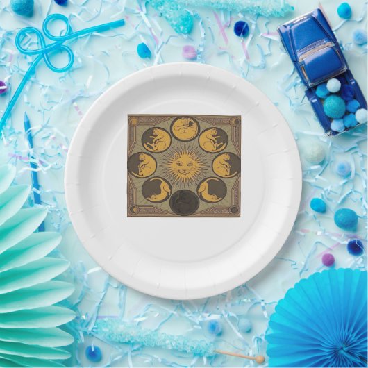 Whimsigoth Moon Classic Pappteller (Party)