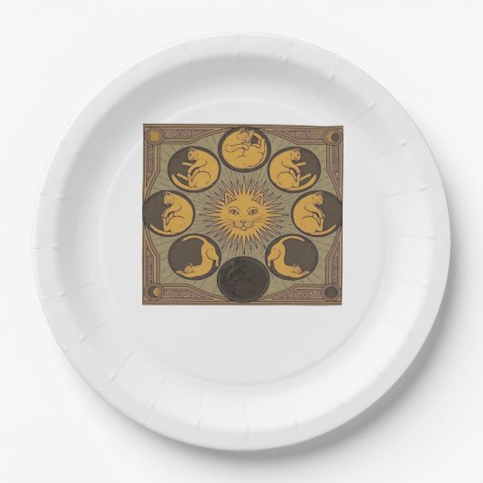 Whimsigoth Moon Classic Pappteller (Vorderseite)