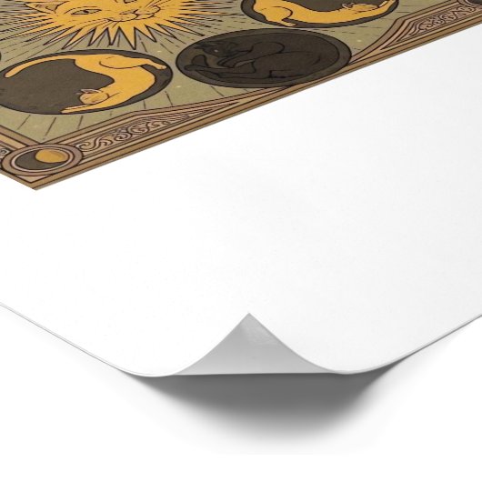 Whimsigoth Moon Classic Poster (Ecke)