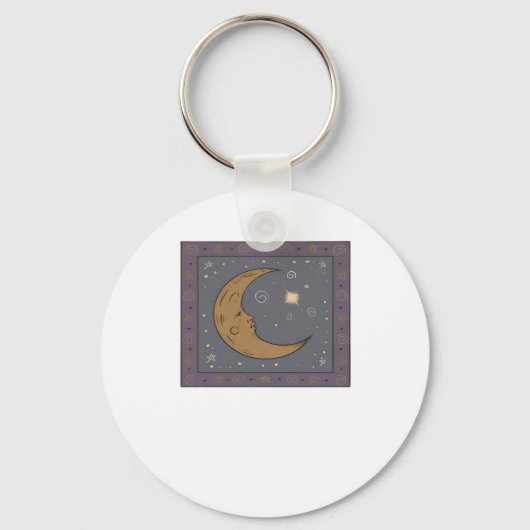 Whimsigoth Moon Classic Schlüsselanhänger (Vorderseite)