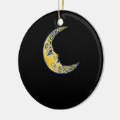 Whimsigoth Moon Keramik Ornament (Links)