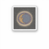 Whimsigoth Moon Print Aufkleber (Vorderseite)