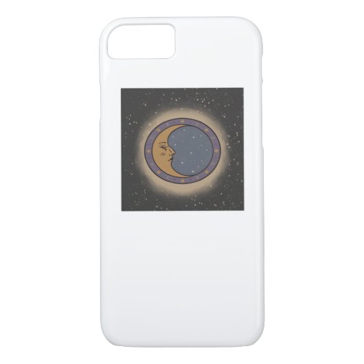 Whimsigoth Moon Print Case-Mate iPhone Hülle (Rückseite)