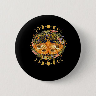 Whimsigoth Moth Classic Button