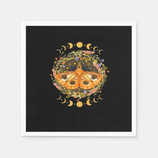 Whimsigoth Moth Classic Serviette