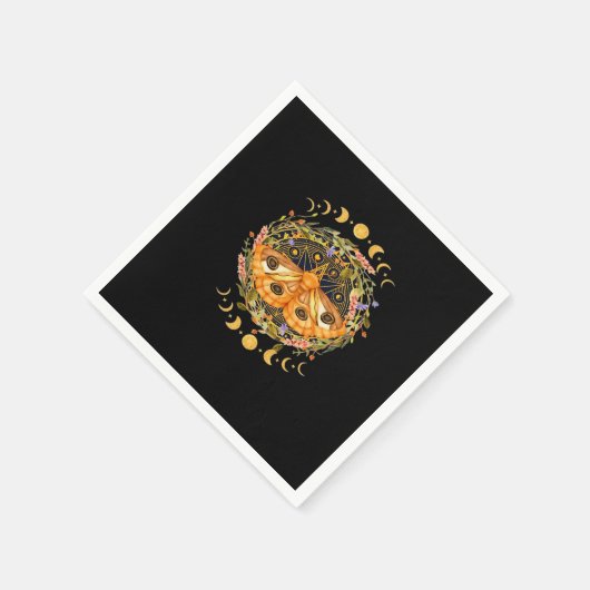 Whimsigoth Moth Classic Serviette (Ecke)