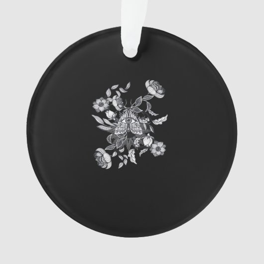 Whimsigoth Moth ・ Grunge Fairy Classic Ornament (Vorderseite)