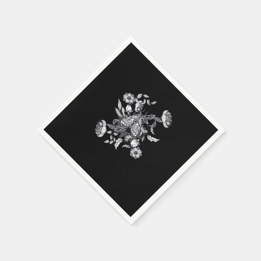 Whimsigoth Moth ・ Grunge Fairy Classic Serviette (Ecke)