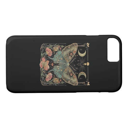 Whimsigoth Moth Shirt, Botanischer Butterfly T Shi Case-Mate iPhone Hülle (Rückseite (Horizontal))