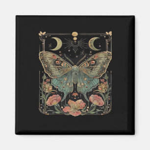 Whimsigoth Moth Shirt, Botanischer Butterfly T Shi Magnet