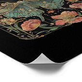 Whimsigoth Moth Shirt, Botanischer Butterfly T Shi Poster (Ecke)