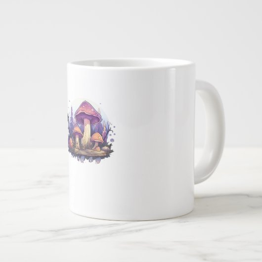 Whimsigoth Mushrooms und Crystals Classic Jumbo-Tasse (Vorderseite Rechts)