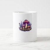 Whimsigoth Mushrooms und Crystals Classic Jumbo-Tasse (Vorderseite)