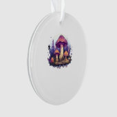 Whimsigoth Mushrooms und Crystals Classic Ornament (Vorderseite)
